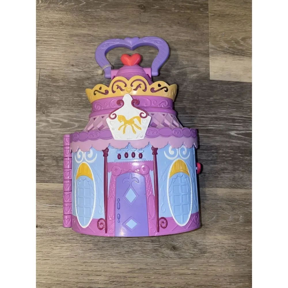 My Little Pony - Portable Castle House Case Flip Card Rooms - 2014  With 2 Ponys